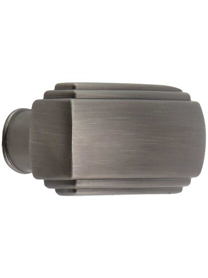 Delgado Cabinet Knob - 1 9/16 inch x 13/16 inch in Brushed Pewter.